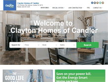Tablet Screenshot of claytonhomesofasheville.com